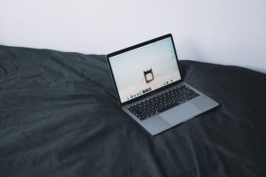 Laptop on a Bed