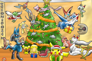 Pokemon With Christmas Tree