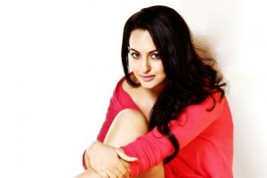 Actress Sonakshi Sinha in Red Dress HD Pic