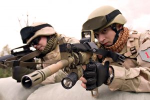 Army Soldier With Sniper Rifle Photo