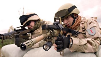 Army Soldier With Sniper Rifle Photo
