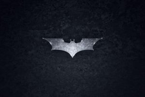 Batman Logo in Black Background