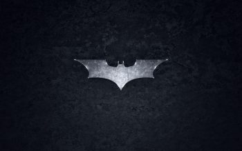 Batman Logo in Black Background