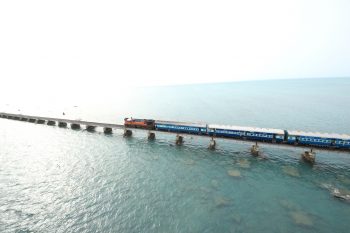 Beautiful Rameshwaram Train Bridge in Sea