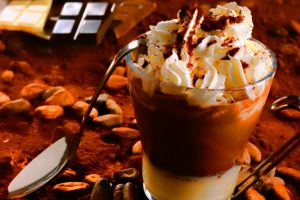 Coffee and Chocolate Shake in Glass