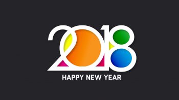 Colorful New Year 2018 HD Image