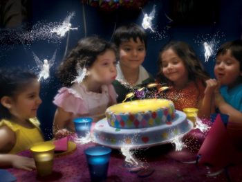 Cute Children in Birthday Party HD Wallpaper