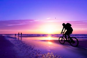 Cycle On Beach
