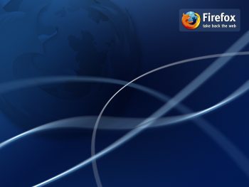 Firefox Blue Background with Tagline