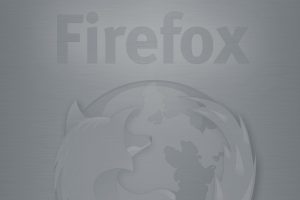 Gray Firefox Backgroun Logo