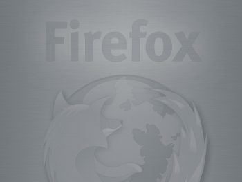 Gray Firefox Backgroun Logo