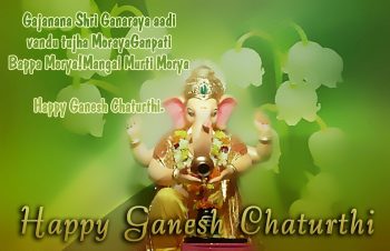 Gree Ganesh Chaturthi Greeting Photo