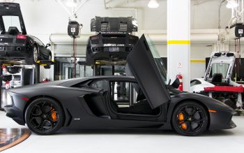 Lamborghini Matte Black Aventador