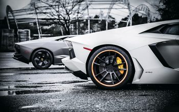 Lamborghini Rear Side View