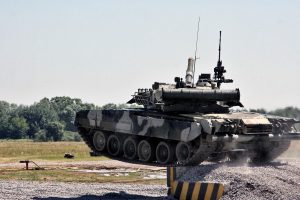 Military Tank on War
