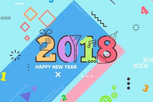 New Year 2018 Wallpaper With Math
