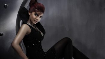 Priyanka Chopra in Black Dress Photo Background