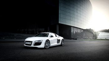 White Audi R8 Background