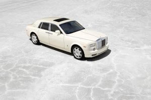 White Rolls Royce Car