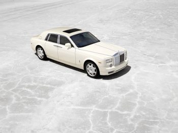 White Rolls Royce Car