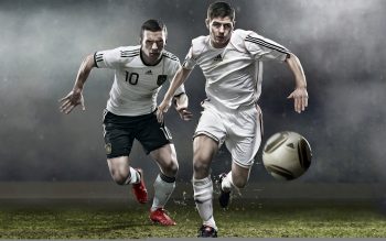 3D Football Players Play Game High Quality Photos