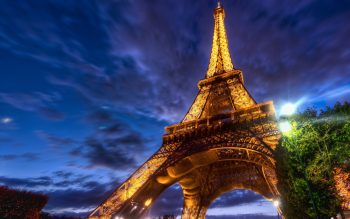 Amazing Lighting Wallpaper of Eiffel Tower Wonder of the World in Paris France HD Wallpapers