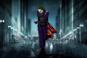 Batman Joker Walking on Road Photos
