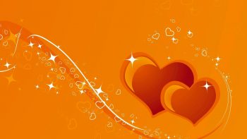 Beautiful Two Orange Heart