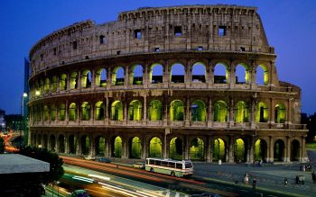 Colosseum Wonders in Rome Wallpaper