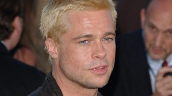 Famous Film Actor Brad Pitt Closeup