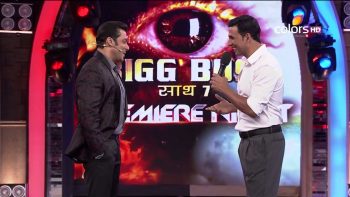 Salman Khan and Akshay Kumar in Bigg Boss Season 7 TV Serial Images