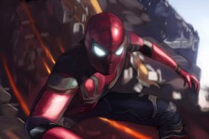Spider Man In Avengers Infinity War Artwork