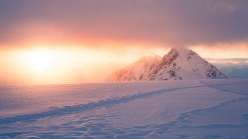 Winter Sunrise 4K HD Image Wallpaper