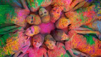 Children Holi Colourful Wallpaper Iphone