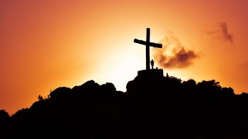 Cross At Sunset Download HD Wallpaper