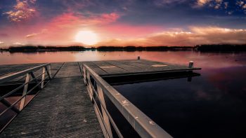 Dock Sunset 3D Wallpaper Download