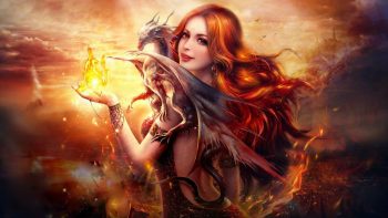 Dragon Fire Fantasy Girl