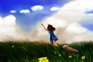 Girl Butterfly Play HD Wallpapers For Android