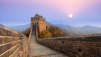 Great Wall Of China Sunrise