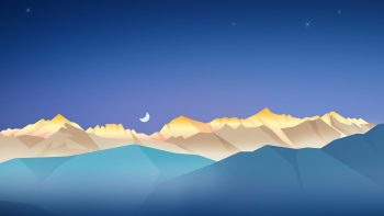 Half Moon Mountains Full HD Wallpaper Download