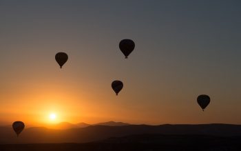 Hot Air Balloons Sunset