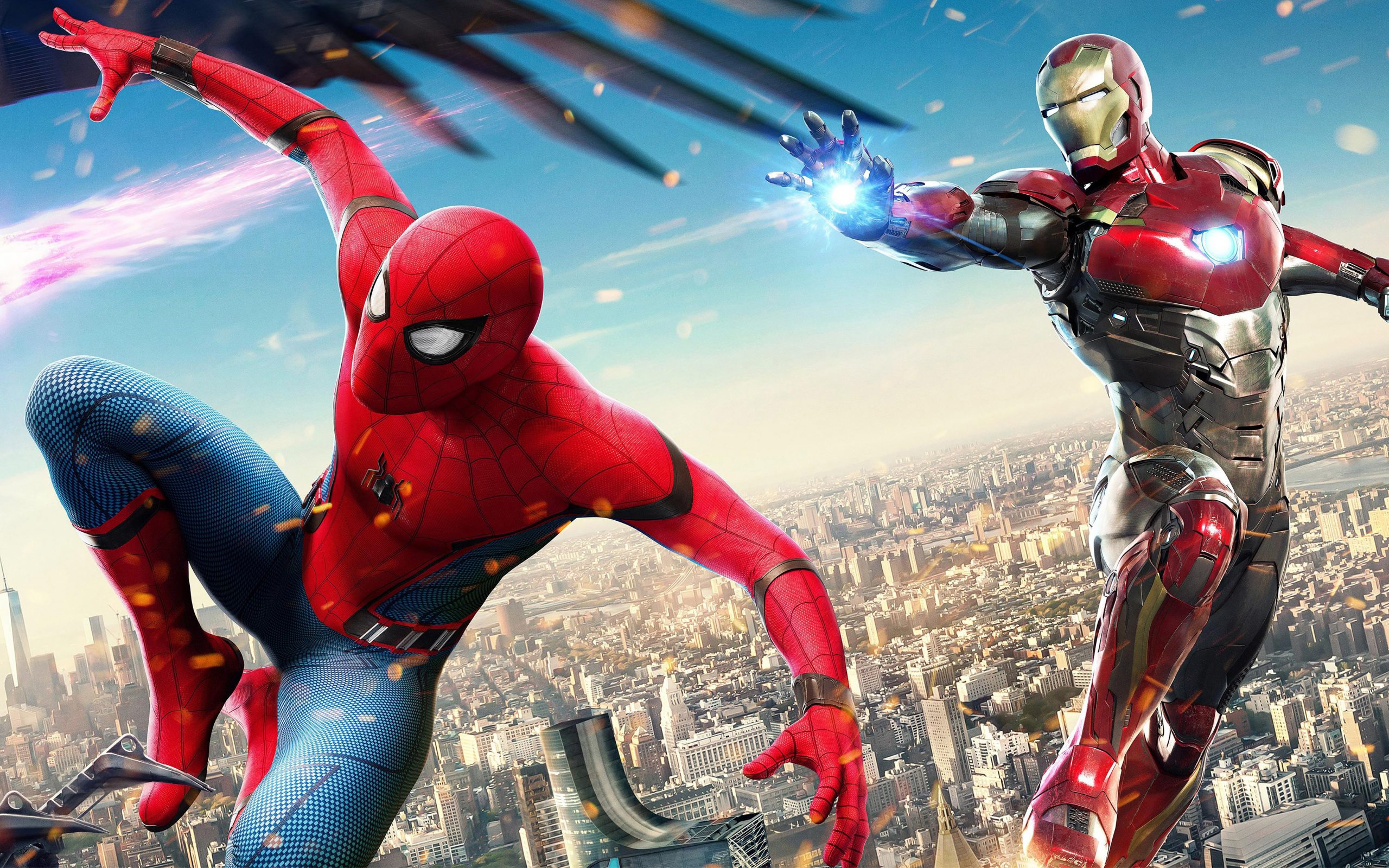 Iron Man Spiderman Homecoming Download HD Wallpaper - Download hd