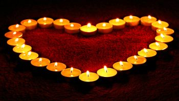 Love Heart Candles