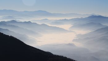 Misty Himalaya Mountains