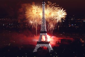 Fireworks At Eiffel Tower