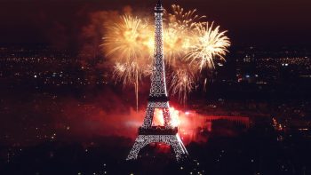 Fireworks At Eiffel Tower