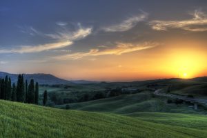 Sunset In Tuscany
