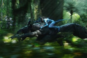 Navi Warrior On Thanator In Avatar
