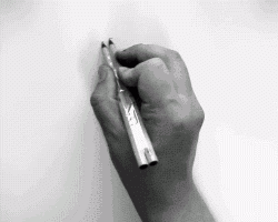 Amazing Hand Pen Calligraphy Writing Destiny Animated Gif