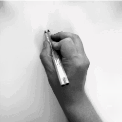Amazing Hand Pen Calligraphy Writing Destiny Animated Gif